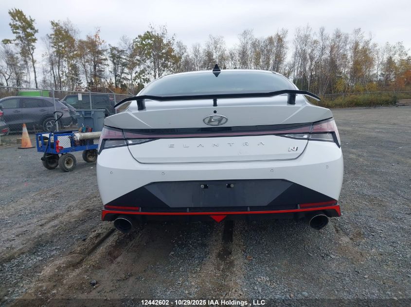 2023 Hyundai Elantra N Dct VIN: KMHLW4AK8PU017078 Lot: 12442602