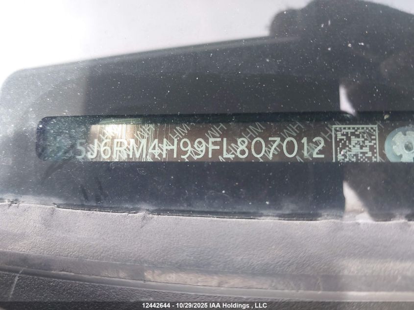 2015 Honda Cr-V Touring VIN: 5J6RM4H99FL807012 Lot: 12442644