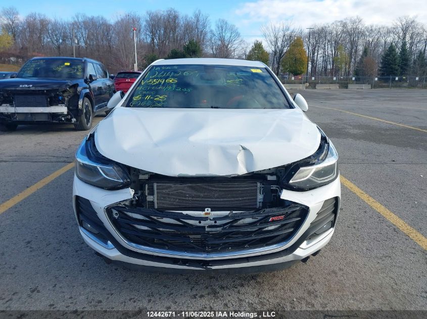 2019 Chevrolet Cruze VIN: 3G1BE6SM2KS551466 Lot: 12442671