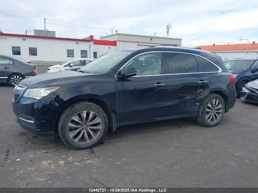 2014 Acura Mdx Technology VIN: 5FRYD4H41EB506028 Lot: 12442721