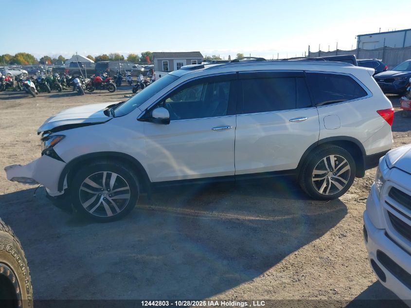 2018 Honda Pilot Touring VIN: 5FNYF6H92JB502521 Lot: 12442803