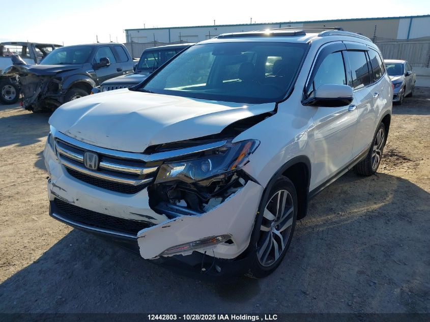 2018 Honda Pilot Touring VIN: 5FNYF6H92JB502521 Lot: 12442803