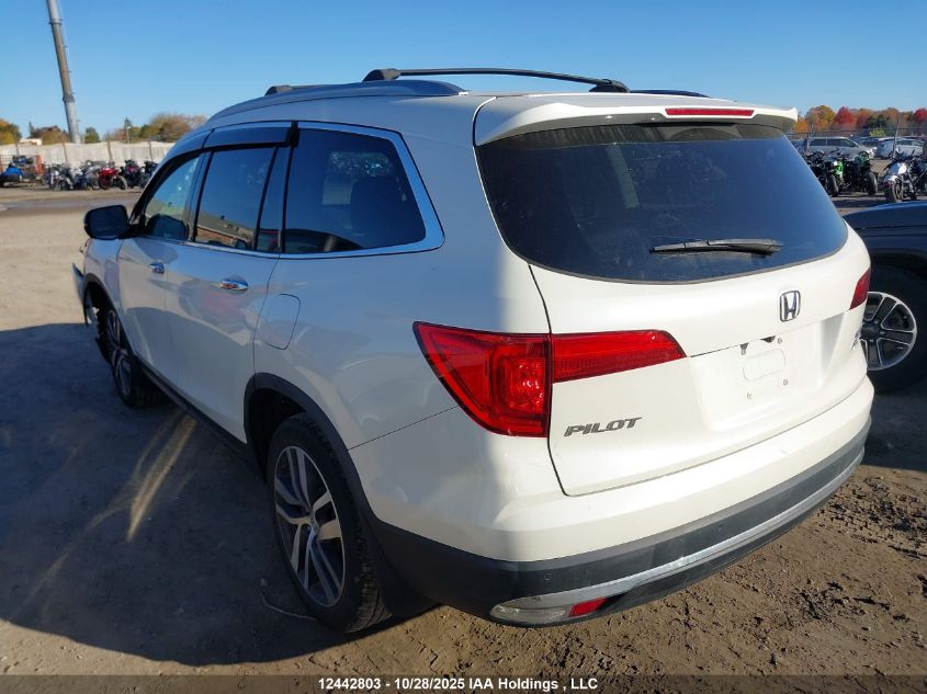 2018 Honda Pilot Touring VIN: 5FNYF6H92JB502521 Lot: 12442803