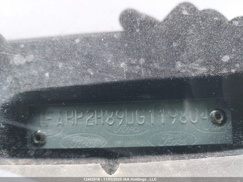 2013 Ford Taurus Sel VIN: 1FAHP2H89DG119804 Lot: 12442816