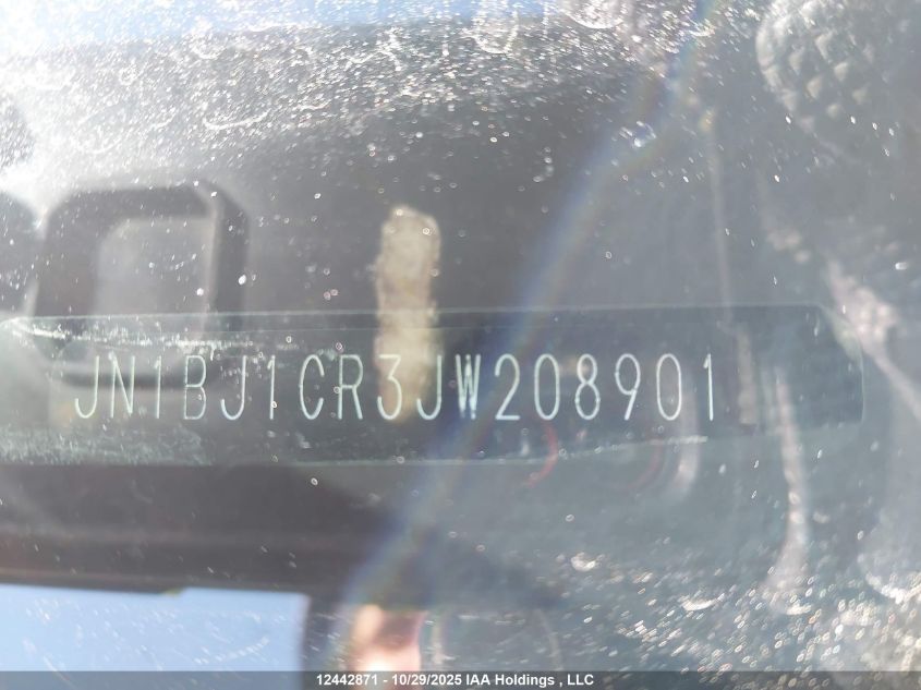 2018 Nissan Qashqai Sv VIN: JN1BJ1CR3JW208901 Lot: 12442871