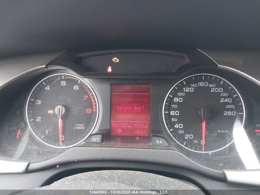 2010 Audi A4 Premium VIN: WAUBFCFL0AN050909 Lot: 12442903