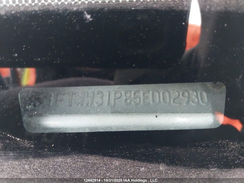 2005 Ford F350 Srw Super Duty VIN: 1FTWW31P85ED02930 Lot: 12442914