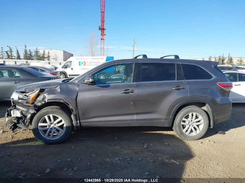 2015 Toyota Highlander Le VIN: 5TDBKRFH9FS168164 Lot: 12442965