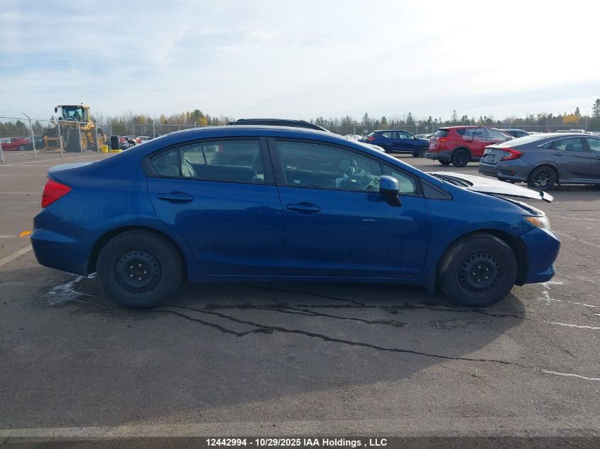 2012 Honda Civic Lx VIN: 2HGFB2F47CH015199 Lot: 12442994