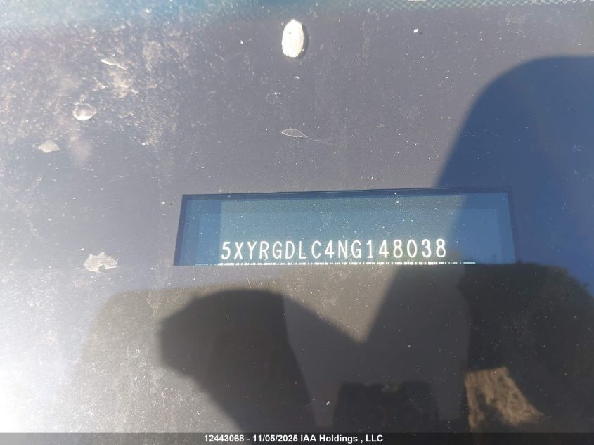 2022 Kia Sorento 2.5L Lx Premium/2.5L Lx+ VIN: 5XYRGDLC4NG148038 Lot: 12443068