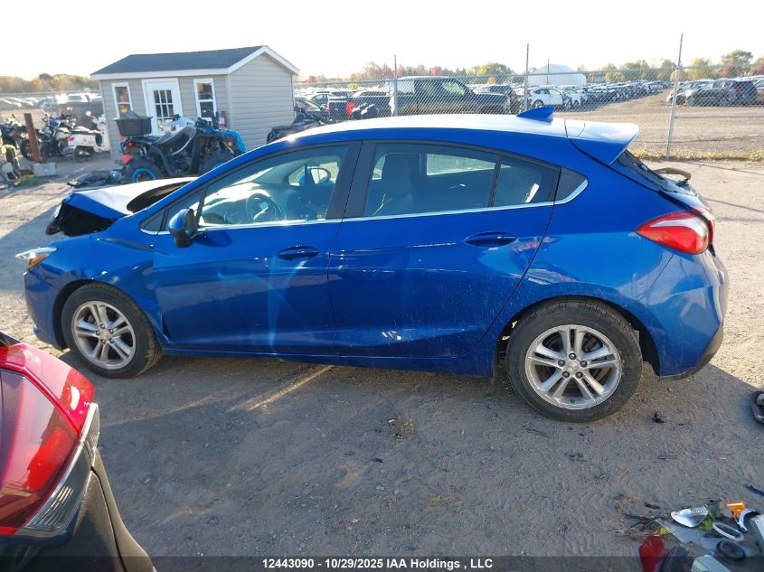 2017 Chevrolet Cruze Lt VIN: 3G1BE6SM7HS554582 Lot: 12443090