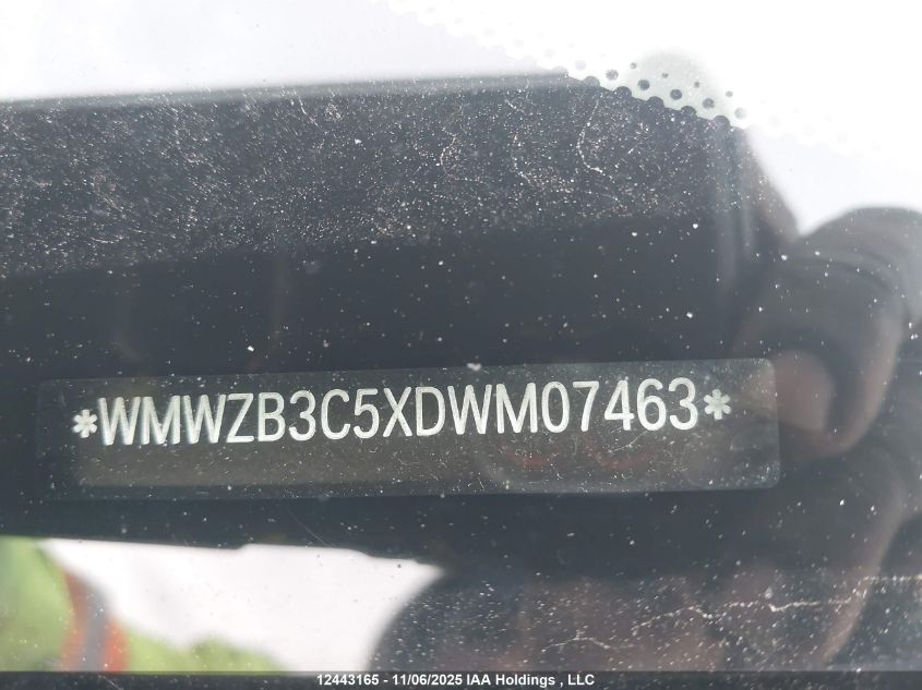 2013 Mini Cooper Countryman VIN: WMWZB3C5XDWM07463 Lot: 12443165