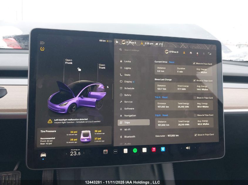 2023 Tesla Model 3 Long Range VIN: 5YJ3E1EB9PF415974 Lot: 12443281