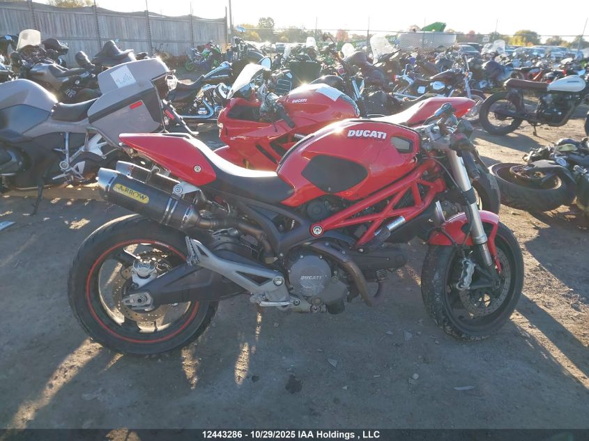 2010 Ducati Monster 696 VIN: ZDM1RADN6AB031804 Lot: 12443286