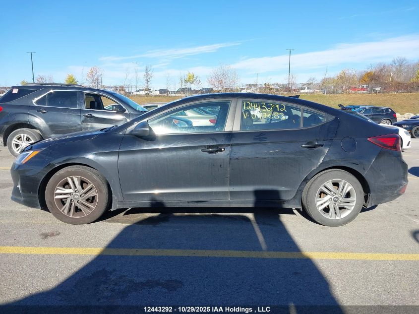 2020 Hyundai Elantra VIN: KMHD84LF3LU077083 Lot: 12443292