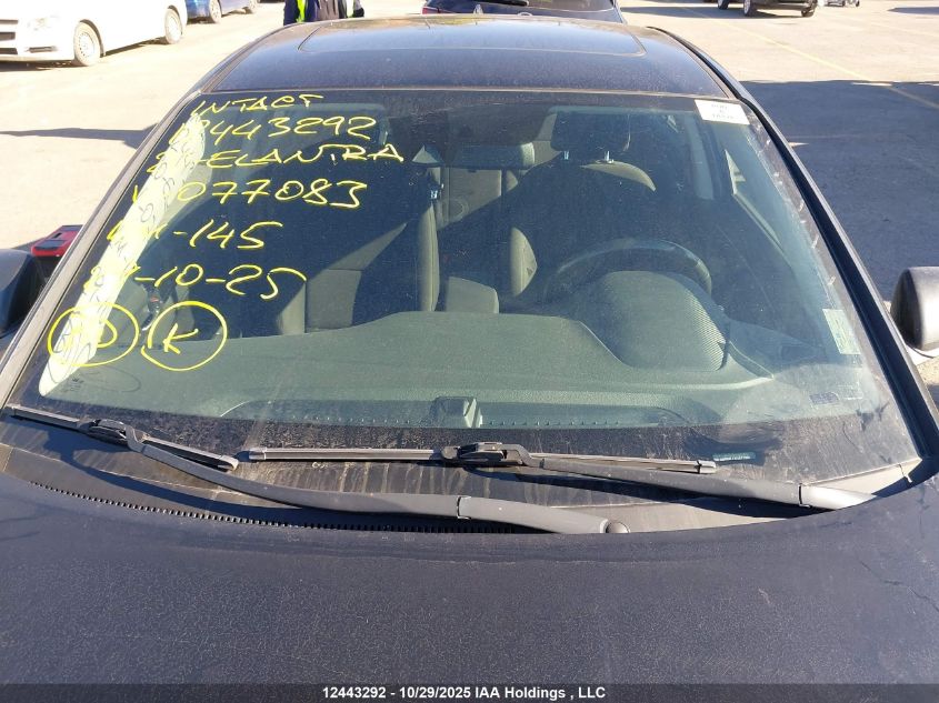 2020 Hyundai Elantra VIN: KMHD84LF3LU077083 Lot: 12443292