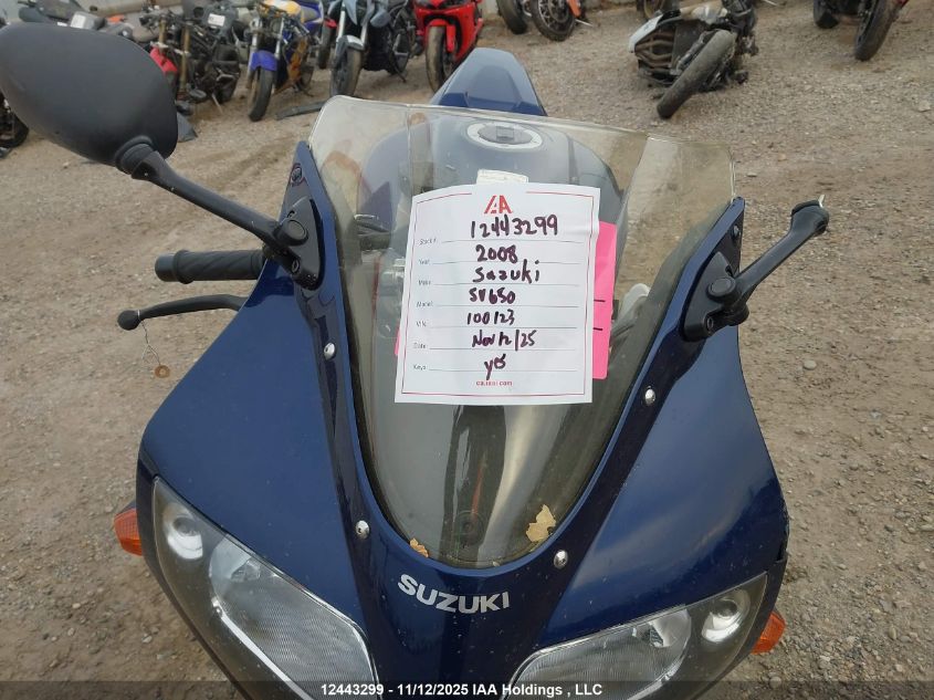 2008 Suzuki Sv650 A VIN: JS1VP53B282100123 Lot: 12443299