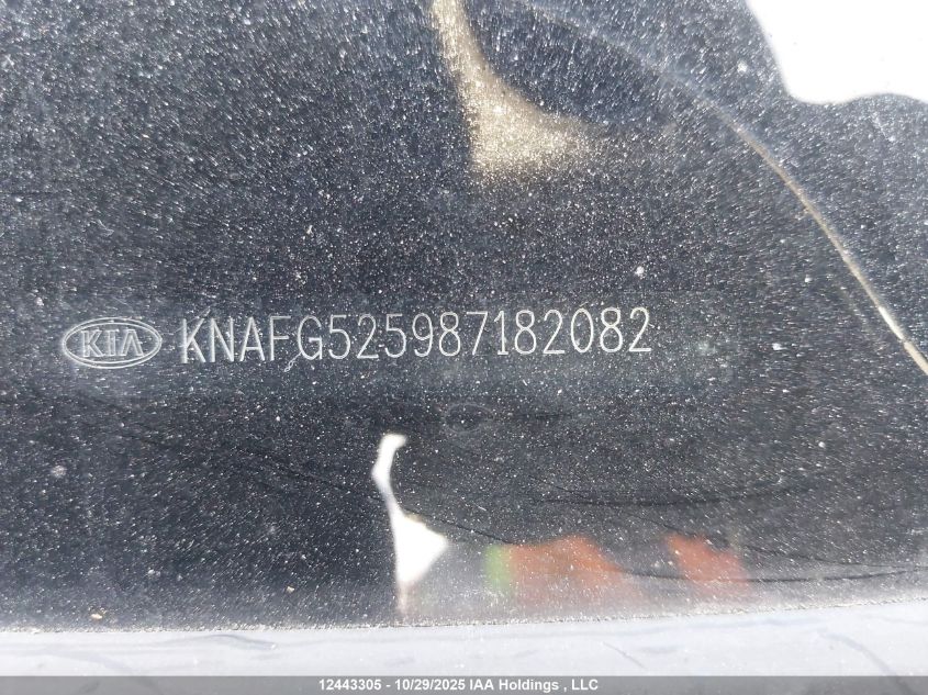 2008 Kia Rondo Lx/Ex VIN: KNAFG525987182082 Lot: 12443305