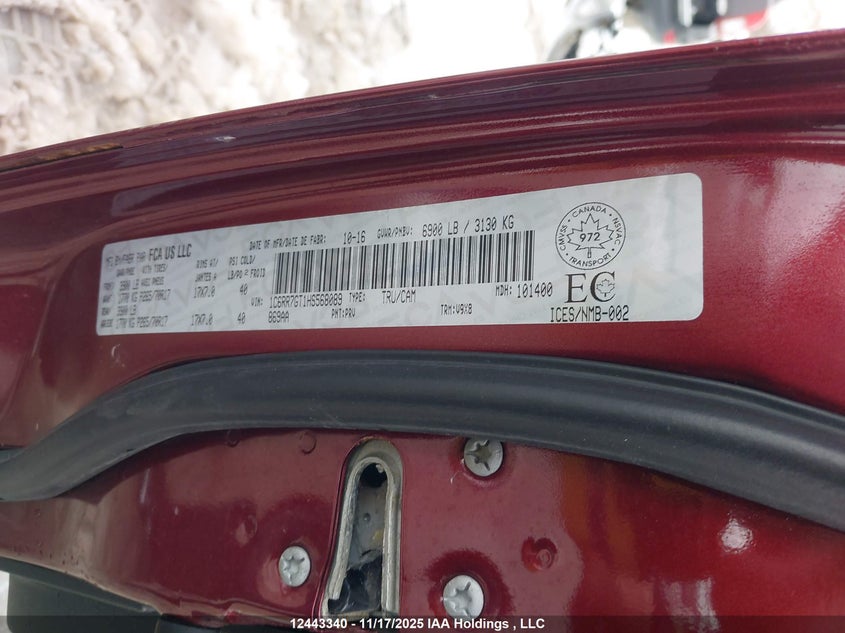 1C6RR7GT1HS568089 2017 RAM 1500 photo no. 9