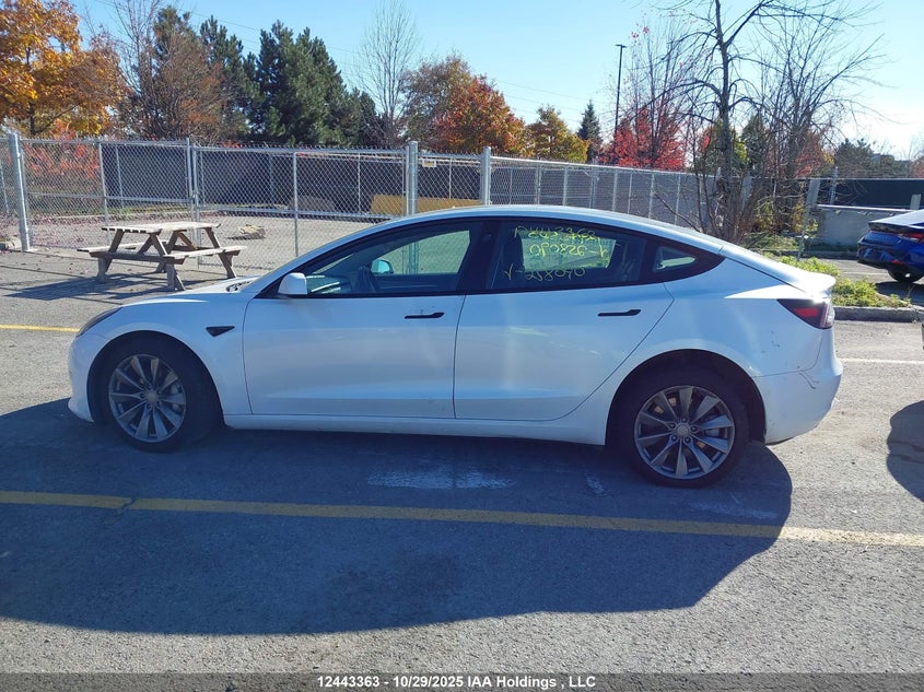 5YJ3E1EA1NF258090 2022 TESLA MODEL 3 photo no. 14