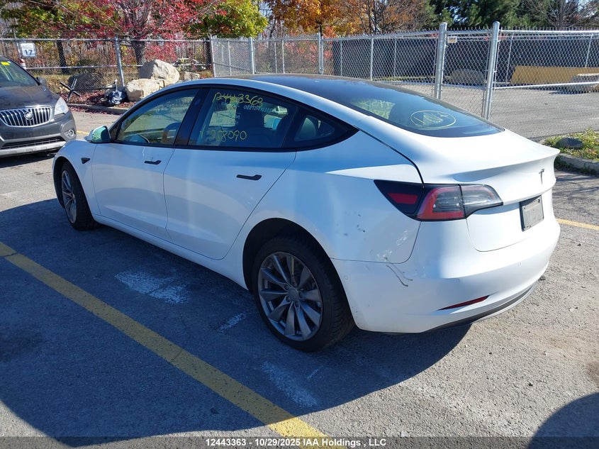 5YJ3E1EA1NF258090 2022 TESLA MODEL 3 photo no. 3