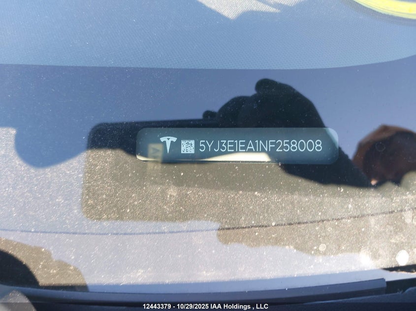 5YJ3E1EA1NF258008 2022 TESLA MODEL 3 photo no. 19