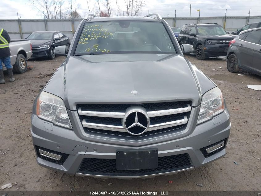 2012 Mercedes-Benz Glk 350 4Matic VIN: WDCGG8HB1CF848575 Lot: 12443407