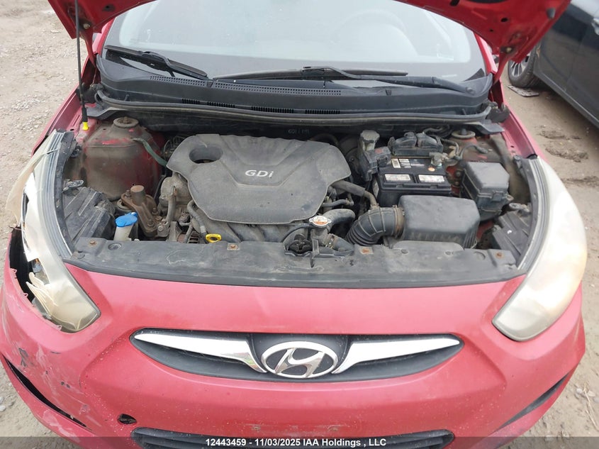 2013 Hyundai Accent Gl VIN: KMHCT5AE4DU110250 Lot: 12443459