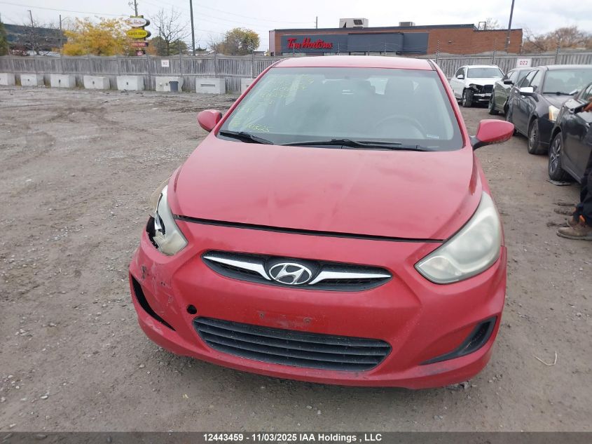 2013 Hyundai Accent Gl VIN: KMHCT5AE4DU110250 Lot: 12443459