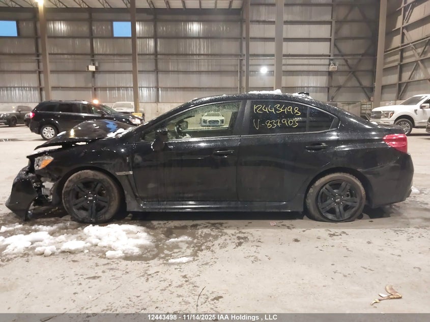 2017 Subaru Wrx VIN: JF1VA1A65H9837903 Lot: 12443498