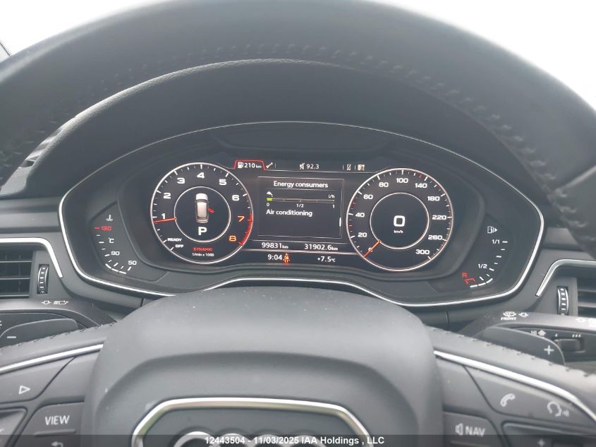 2018 Audi A4 Allroad 2.0T Technik VIN: WA19NAF4XJA112593 Lot: 12443504