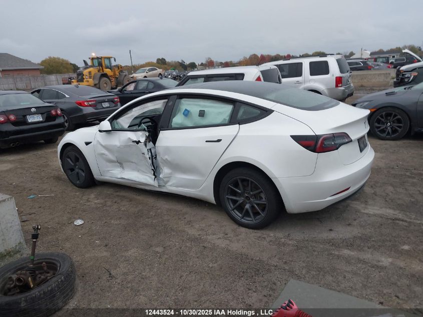 2022 Tesla Model 3 VIN: 5YJ3E1EA9NF161011 Lot: 12443524