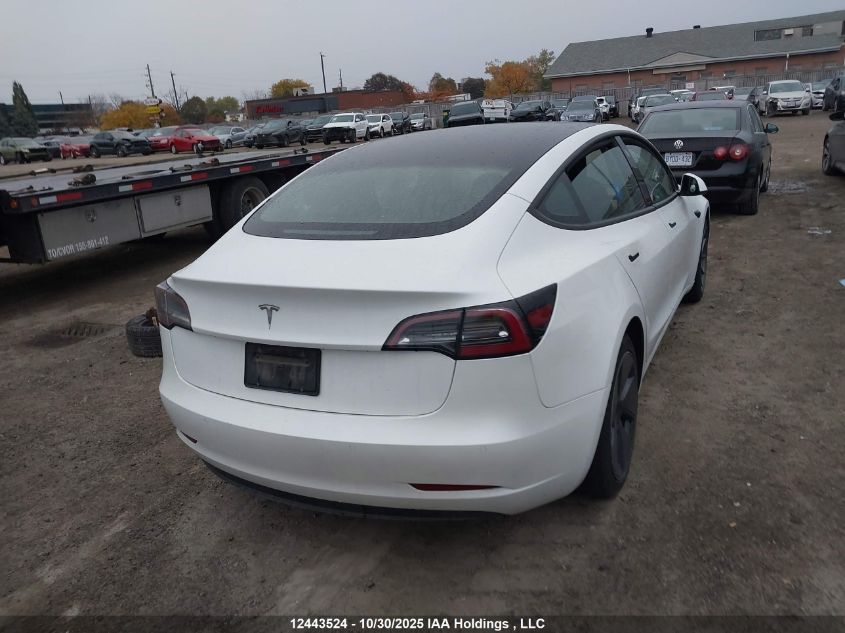 2022 Tesla Model 3 VIN: 5YJ3E1EA9NF161011 Lot: 12443524