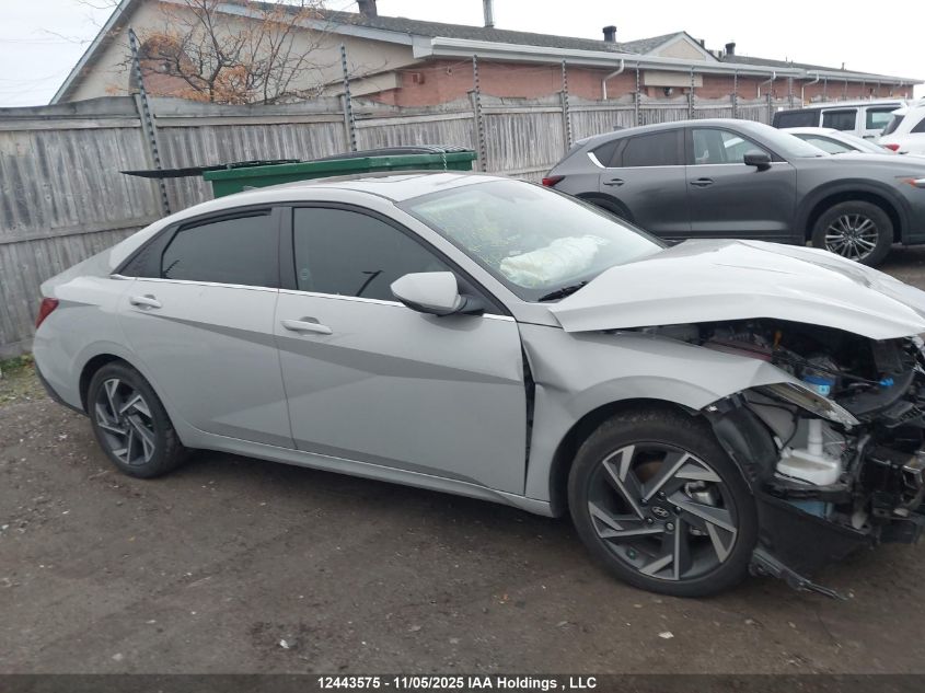 2025 Hyundai Elantra Hybrid Luxury VIN: KMHLN4DJ7SU154480 Lot: 12443575