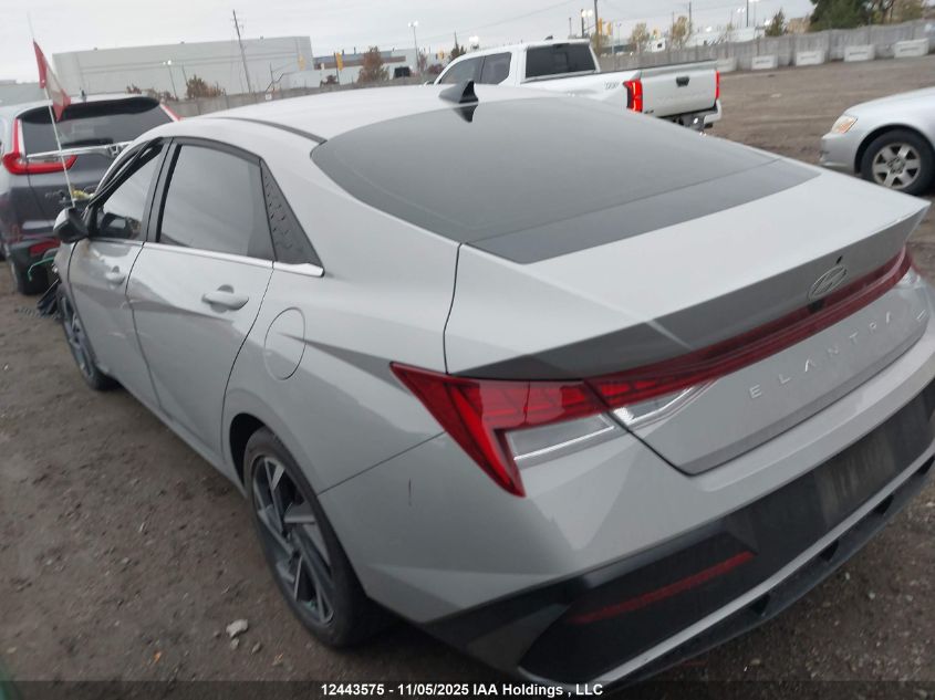 2025 Hyundai Elantra Hybrid Luxury VIN: KMHLN4DJ7SU154480 Lot: 12443575