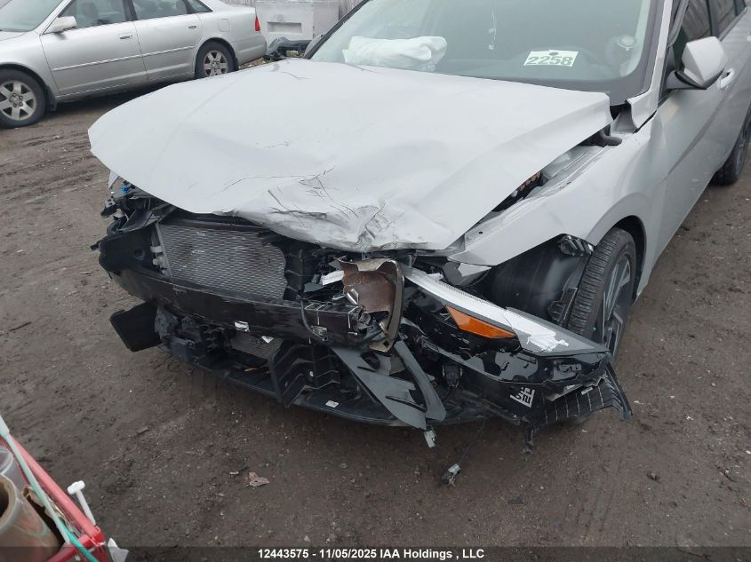 2025 Hyundai Elantra Hybrid Luxury VIN: KMHLN4DJ7SU154480 Lot: 12443575