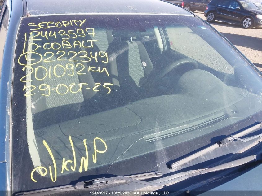 2010 Chevrolet Cobalt Lt VIN: 1G1AD5F57A7222349 Lot: 12443597