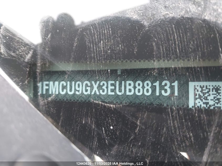 2014 Ford Escape Se VIN: 1FMCU9GX3EUB88131 Lot: 12443620