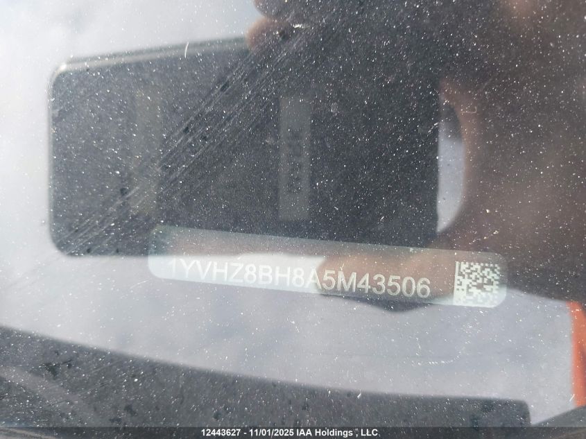 2010 Mazda Mazda6 Gs-I4 VIN: 1YVHZ8BH8A5M43506 Lot: 12443627