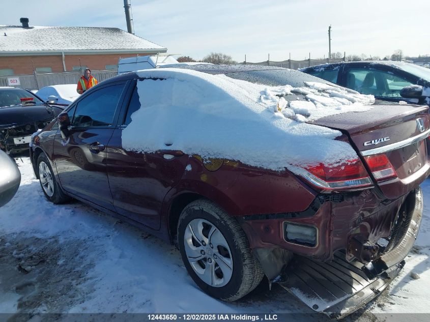 2014 Honda Civic Lx VIN: 2HGFB2F48EH007003 Lot: 12443650