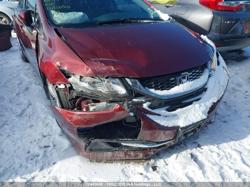 2014 Honda Civic Lx VIN: 2HGFB2F48EH007003 Lot: 12443650