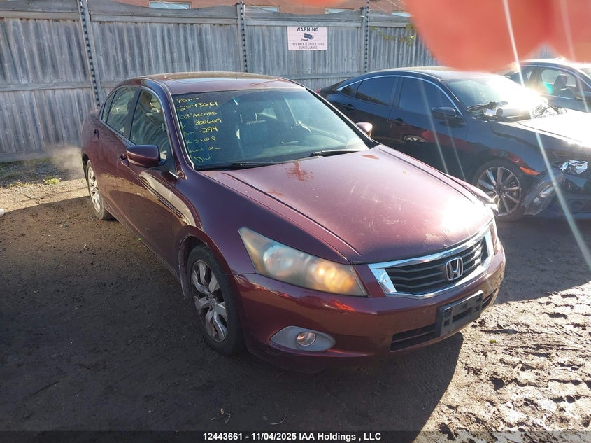 1HGCP26838A800669 2008 Honda Accord Ex-L auction photo 1