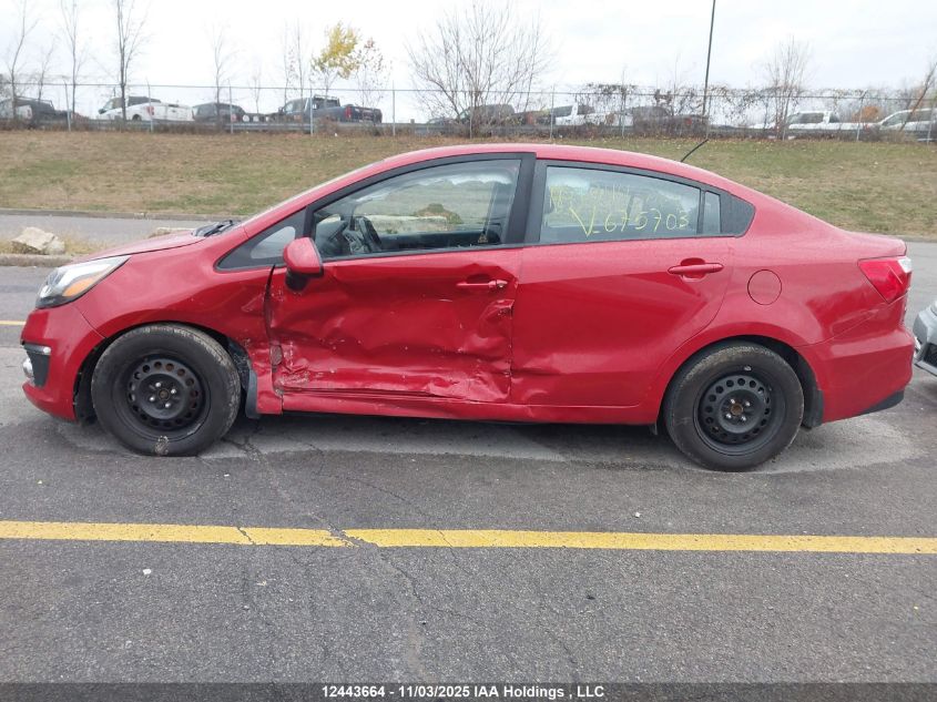 2016 Kia Rio VIN: KNADN4A3XG6675703 Lot: 12443664