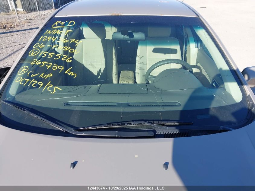 2006 Ford Fusion Se VIN: 3FAFP07Z96R155526 Lot: 12443674