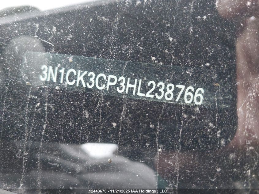 2017 Nissan Micra S/Sr/Sv VIN: 3N1CK3CP3HL238766 Lot: 12443675