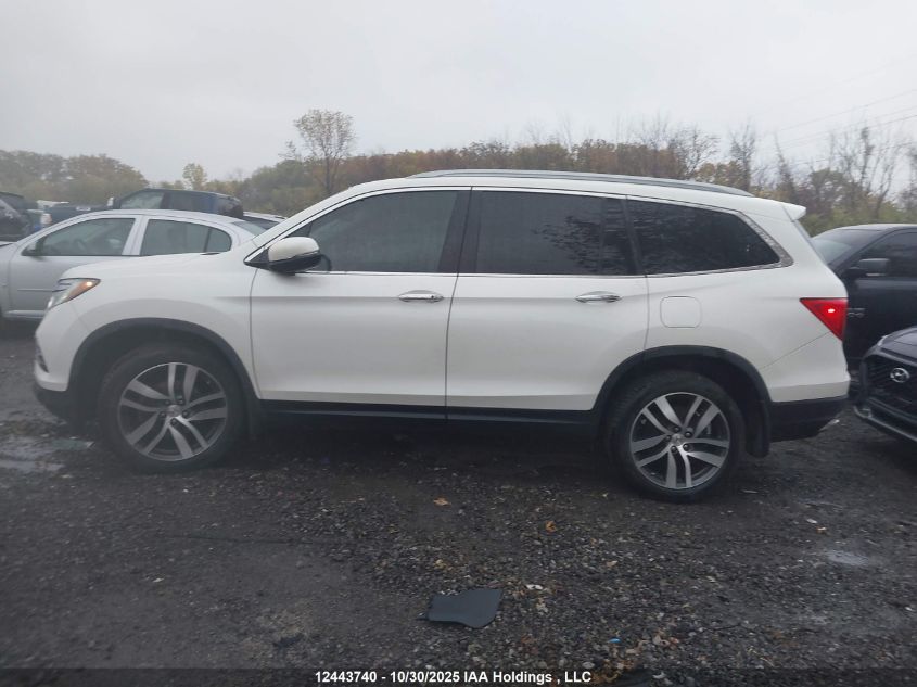 2018 Honda Pilot Touring VIN: 5FNYF6H92JB502616 Lot: 12443740