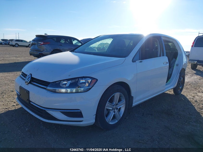 2021 Volkswagen Golf, Rear, IAAI, VIN 3VWG57AUXMM016779 — photo 2