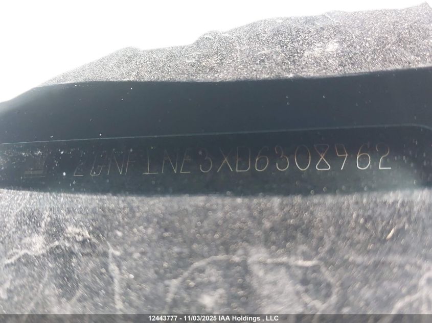 2013 Chevrolet Equinox Lt VIN: 2GNFLNE3XD6308962 Lot: 12443777