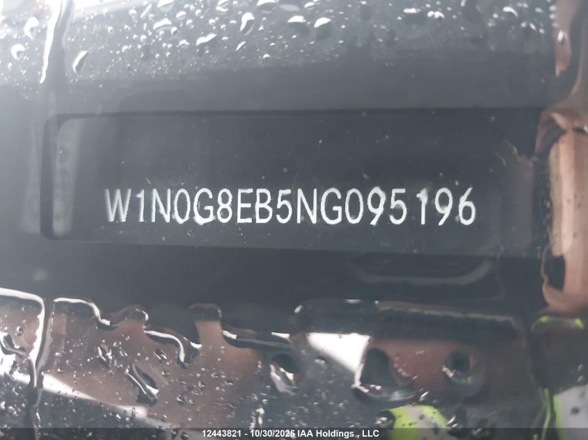 2022 Mercedes-Benz Glc 300 4Matic VIN: W1N0G8EB5NG095196 Lot: 12443821