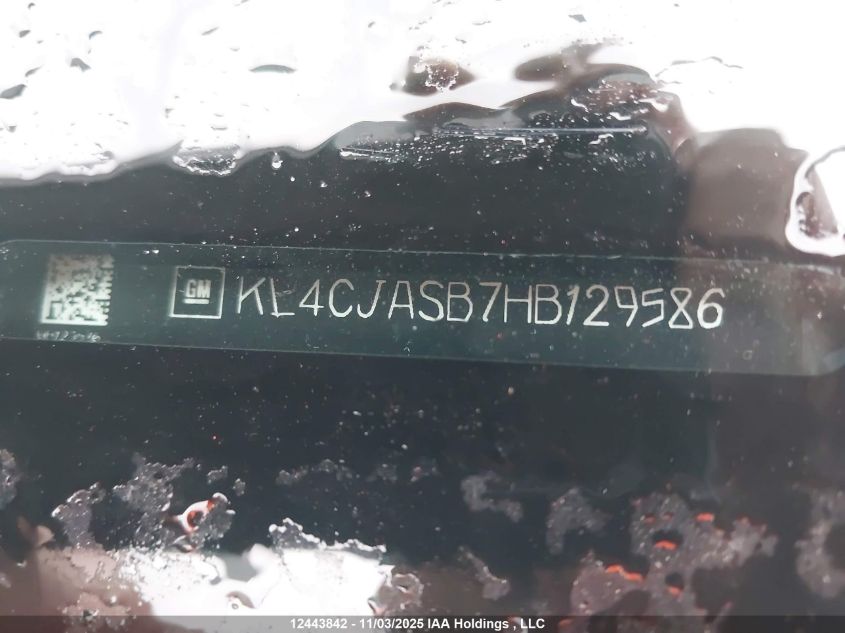 2017 Buick Encore VIN: KL4CJASB7HB129586 Lot: 12443842